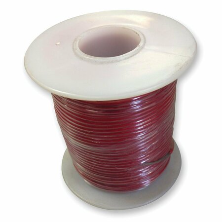 FREY SCIENTIFIC Solid Conductor PVC Coated Hookup Wire, 20 Gauge, Red, 100 Feet T20-2